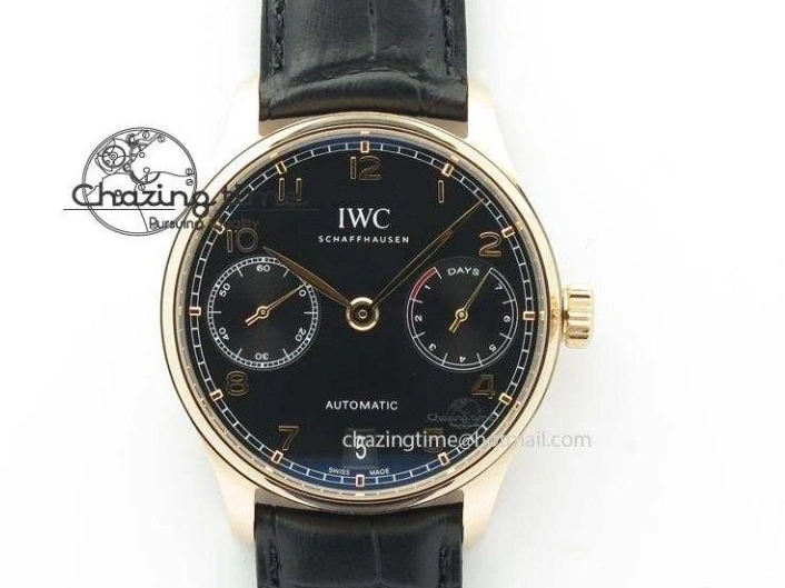 MIROTIME 0213 Chic Portuguese Tourbillon Power Reserve Moonphase SS White Dial Gold Numbers On Black Leather Strap 7319
